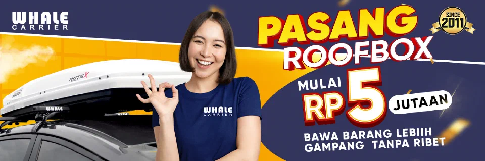 Pasang roofbox di workshop kami
